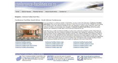 Desktop Screenshot of conference-facilities.co.za